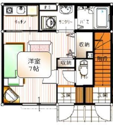 所沢駅 徒歩12分 1階の物件間取画像